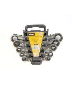 Rolson 5pc Ratchet Ring Spanner Set 46905