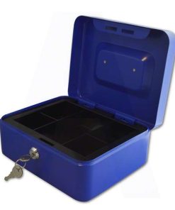 ASEC AS6101 Cash Box 200x92x160mm Blue (EACH)