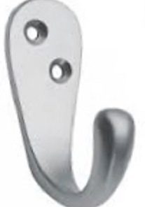 Robe Hook Single 45mm Satin Chrome (EACH)