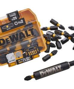 DEWALT PZ2 Screwdriver Bit Pack & Bit Holder (PK 25)