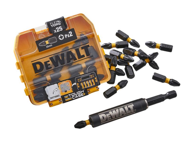 DEWALT PZ2 Screwdriver Bit Pack & Bit Holder (PK 25) - Image 2