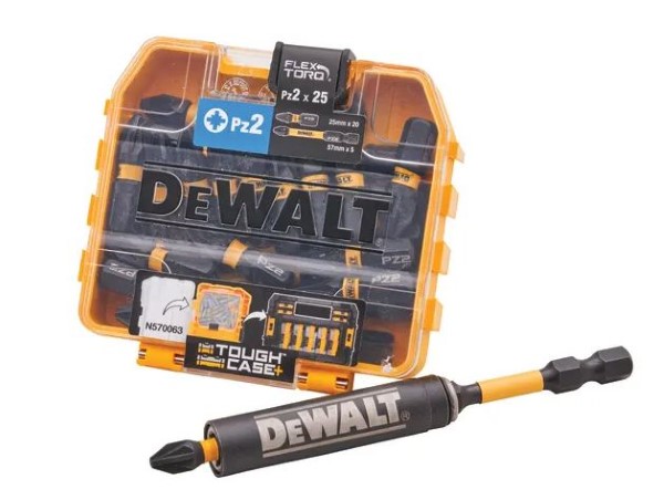 DEWALT PZ2 Screwdriver Bit Pack & Bit Holder (PK 25) - Image 3