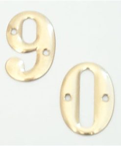 Numeral 50mm “2” Electro Brass (EACH)