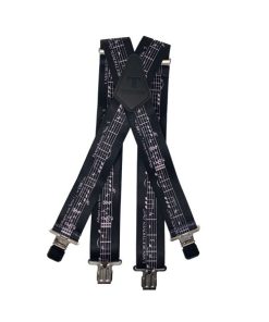 TOMAHAWK Braces Music Notes Black (EACH)
